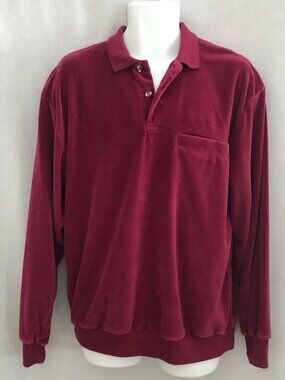 Vintage Savile Row Men's Velour Pullover Shirt
